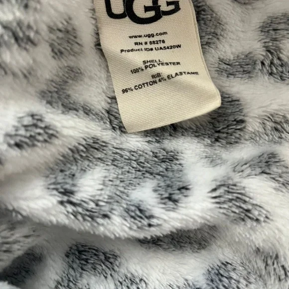 Ugg Women's Top Daisy Fleece Cotton Blend V-neck Long Sleeve Sweater Size S - Picture 12 of 13